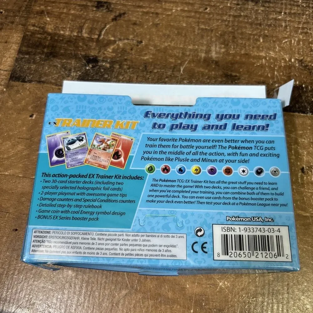 2006 Pokemon EX 2-Player Trainer Kit [Plusle & Minun] Jirachi Coin Papers OPEN